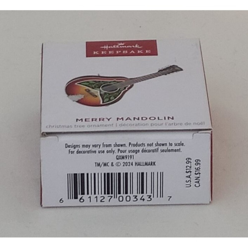MERRY MANDOLIN - 2024 Hallmark Keepsake Miniature Ornament - MAGIC - NEW - Picture 11 of 11